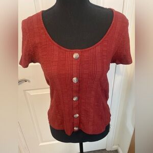 AEO Ribbed Cropped Top